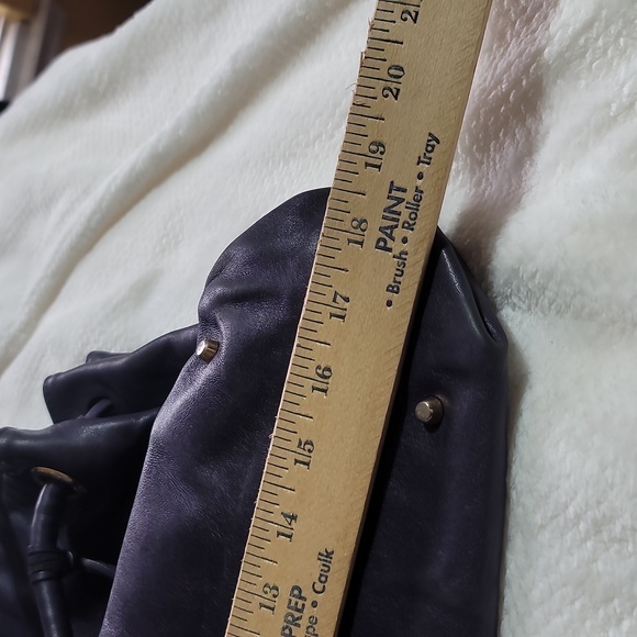 AUTHENTIC FURLA PURPLE LEATHER SHOULDER BAG GUC - Picture 15 of 17